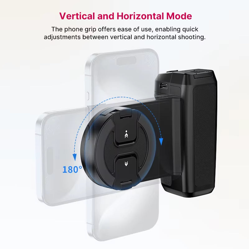 MA35 Magsafe Bluetooth Shutter Smartphone Camera Handle Grip Selfie Stablizer Vertical Horizontal Shooting for Phone